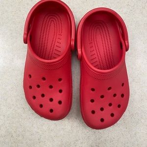 Red Big Kids Crocs